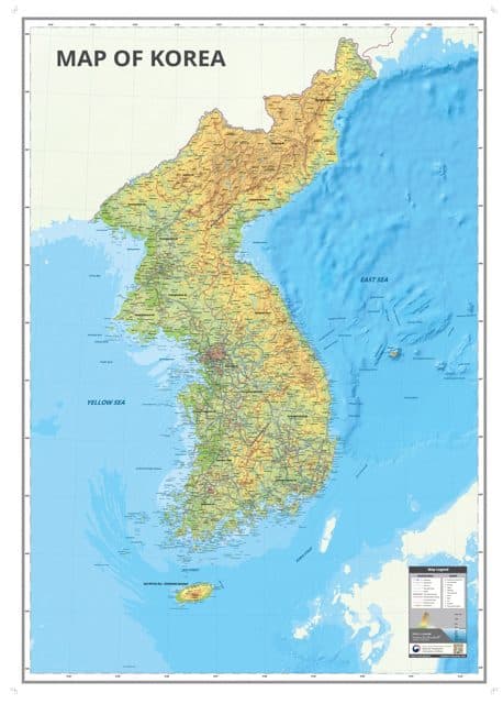 Map of Korea 1:1,200,000