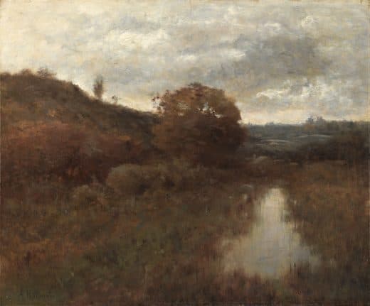 Alexander H. Wyant — Autumn Landscape and Pool