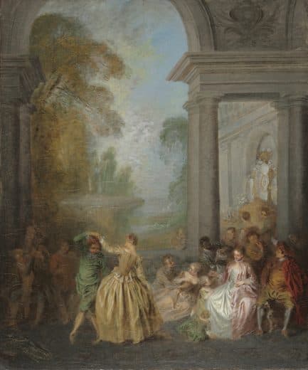 Jean-Baptiste Pater — Dancers in a Pavilion