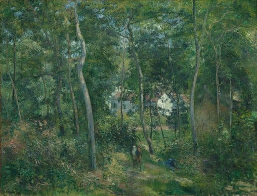 Camille Pissarro — Edge of the Woods Near L'Hermitage, Pontoise