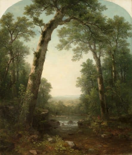 Asher B. Durand — Forest Stream with Vista