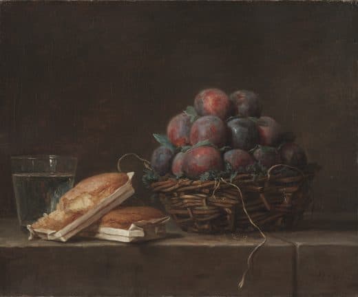 Anne Vallayer-Coster — Basket of Plums