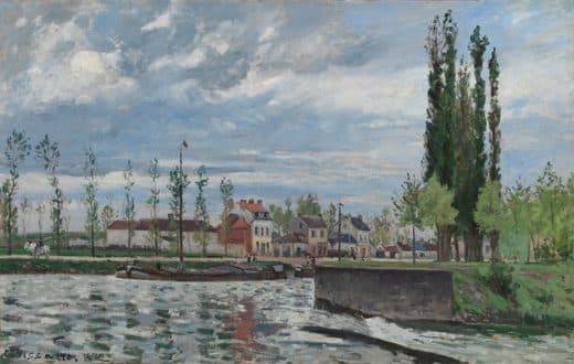 Camille Pissarro — The Lock at Pontoise