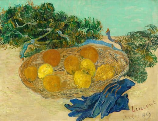 Vincent van Gogh — Still Life of Oranges and Lemons with Blue Gloves