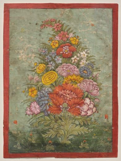 Unknown — Still Life: Bouquet of Flowers Emerging from the Grass