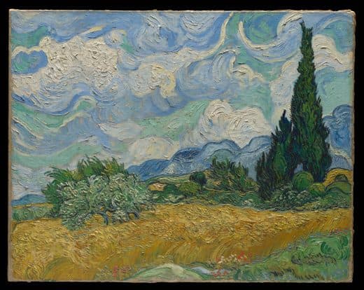 Vincent van Gogh — 사이프러스가 있는 밀밭
