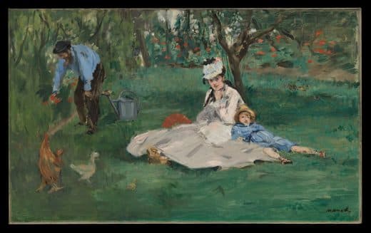 Edouard Manet — The Monet Family in Their Garden at Argenteuil