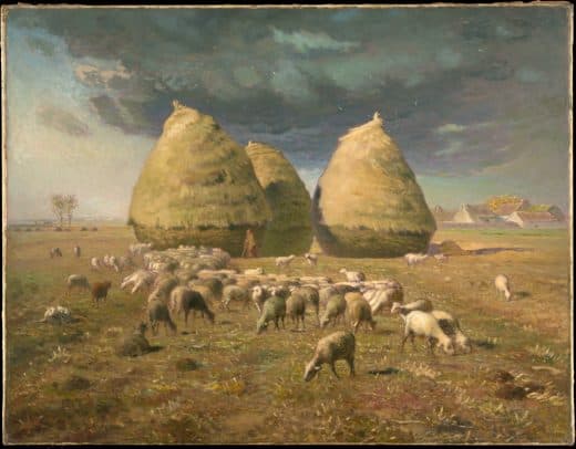 Jean-François Millet — 건초더미 가을