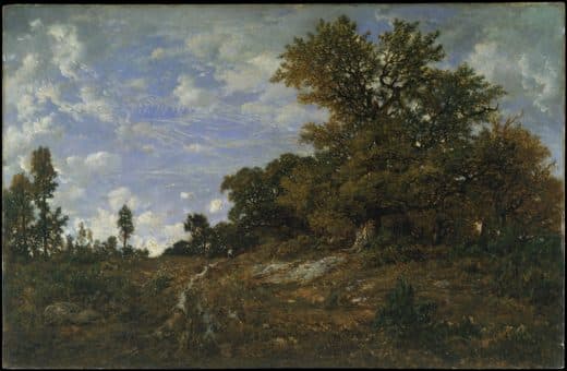 Théodore Rousseau — The Edge of the Woods at Monts-Girard, Fontainebleau Forest