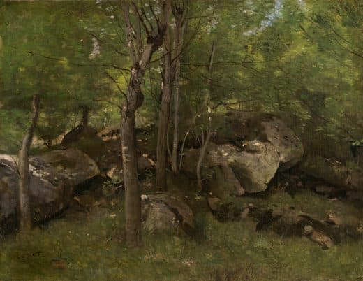 Jean-Baptiste-Camille Corot — Rocks in the Forest of Fontainebleau