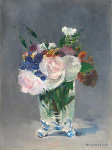 Edouard Manet — Flowers in a Crystal Vase