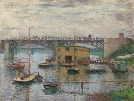 Claude Monet — Bridge at Argenteuil on a Gray Day