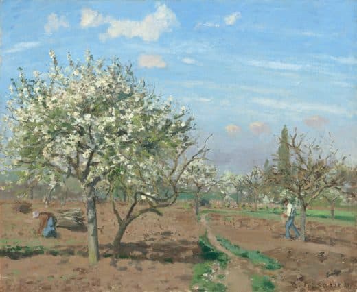 Camille Pissarro — Orchard in Bloom, Louveciennes