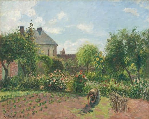 Camille Pissarro — The Artist's Garden at Eragny