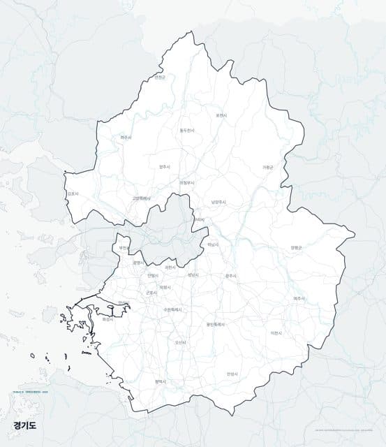 경기도 행정지도(시·군 경계)