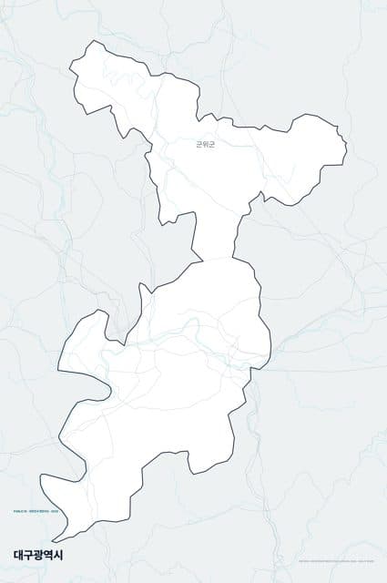 대구광역시 행정지도(시·군 경계)