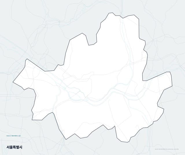 서울특별시 행정지도(시·군 경계)
