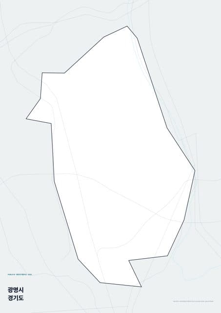 광명시 행정지도(읍·면 경계) — 경기도