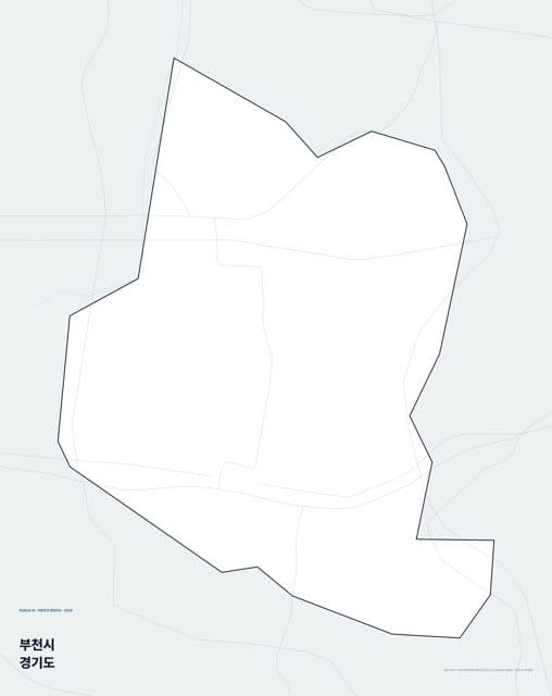 부천시 행정지도(읍·면 경계) — 경기도