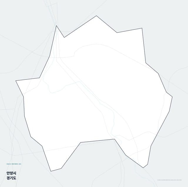 안양시 행정지도(읍·면 경계) — 경기도