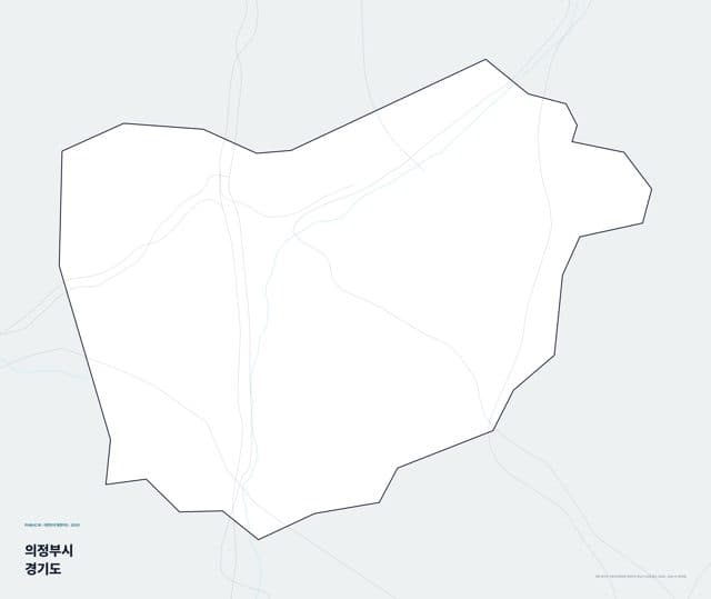 의정부시 행정지도(읍·면 경계) — 경기도
