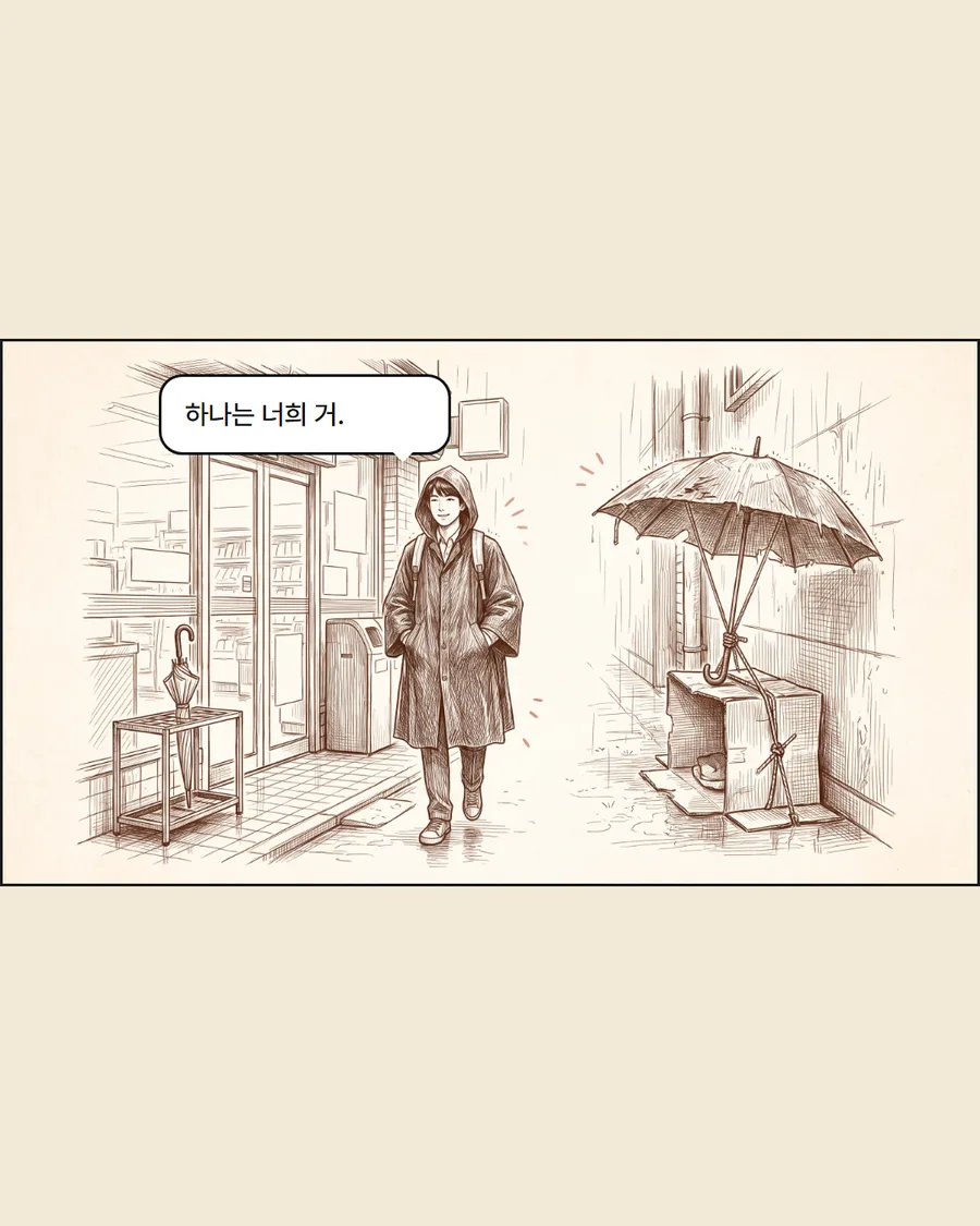 우산 도둑 9컷